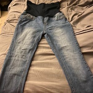 Haute mama maternity jeans size L